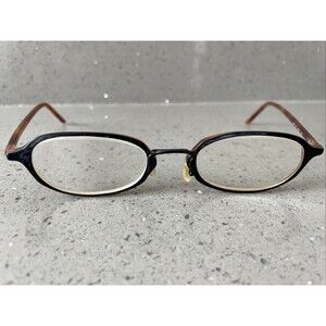 Giorgio Armani 2011 227 Round Oval Black Brown Frames ONLY 49/21-140 READ Italy